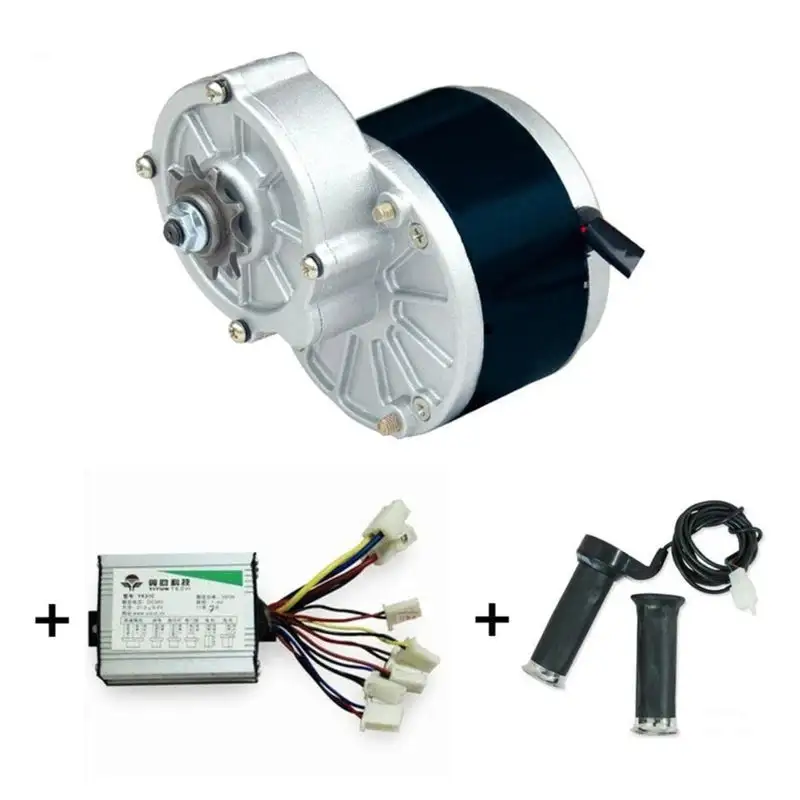 MY1016 250WZ2 400RPM + Motor Controller + Twist Throttle, DIY Electric Bicycle Kit