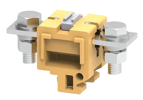 Connectwell CTS95L 95 sq mm Feed Thru Bolt/Nut Melamine Terminal Block