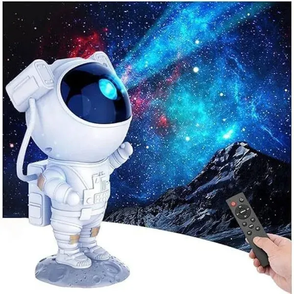 Astronaut Galaxy Projector 360° Adjustable Night Light Lamp With Remote Control