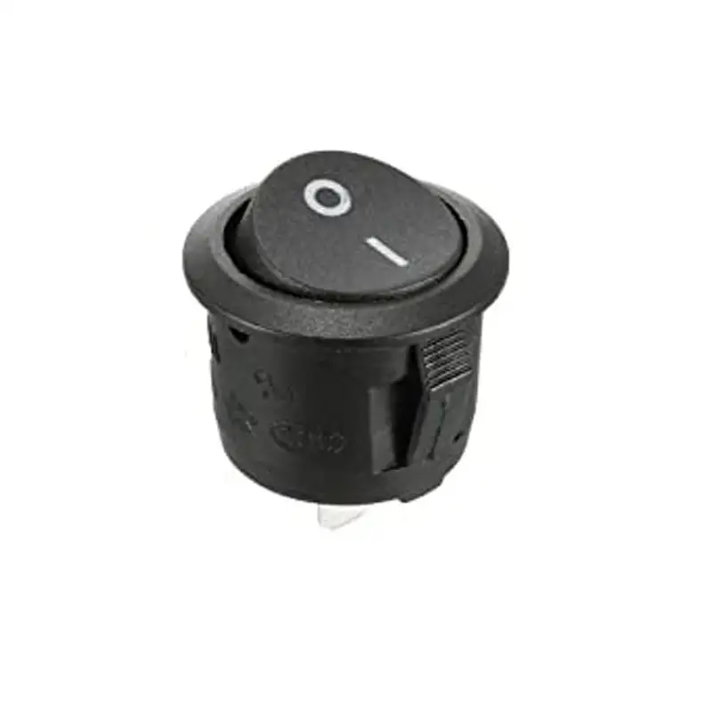 6A 250V AC SPST ON-OFF Round Rocker Switch