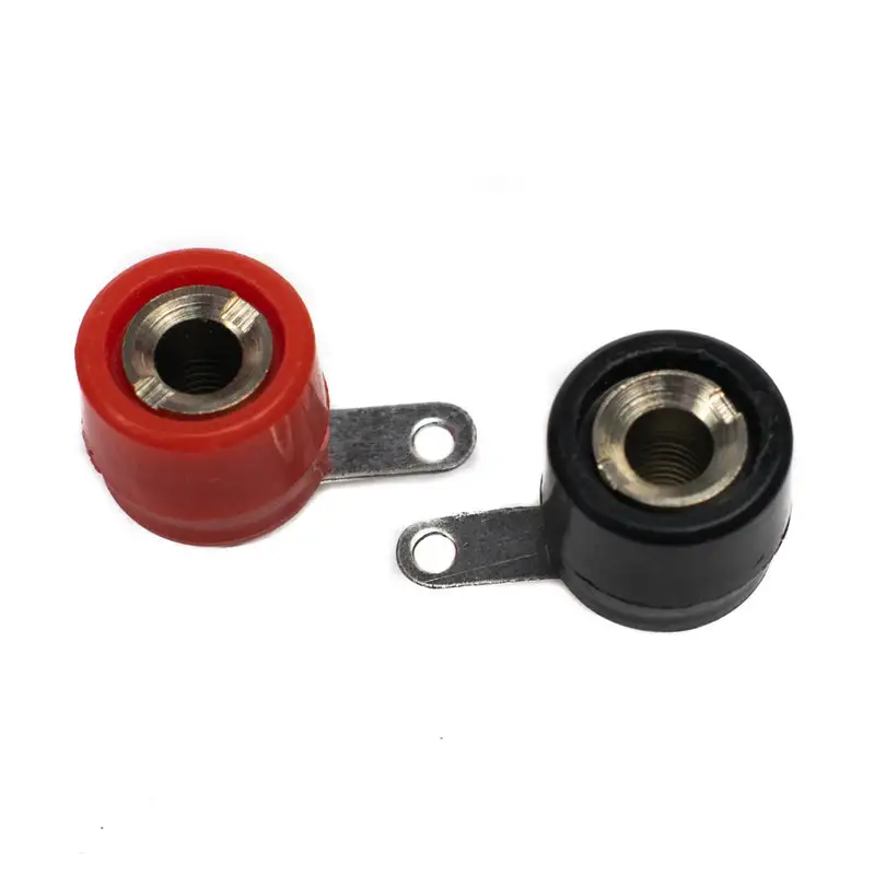 Banana Socket Connector Pair (RED + BLACK) 4mm