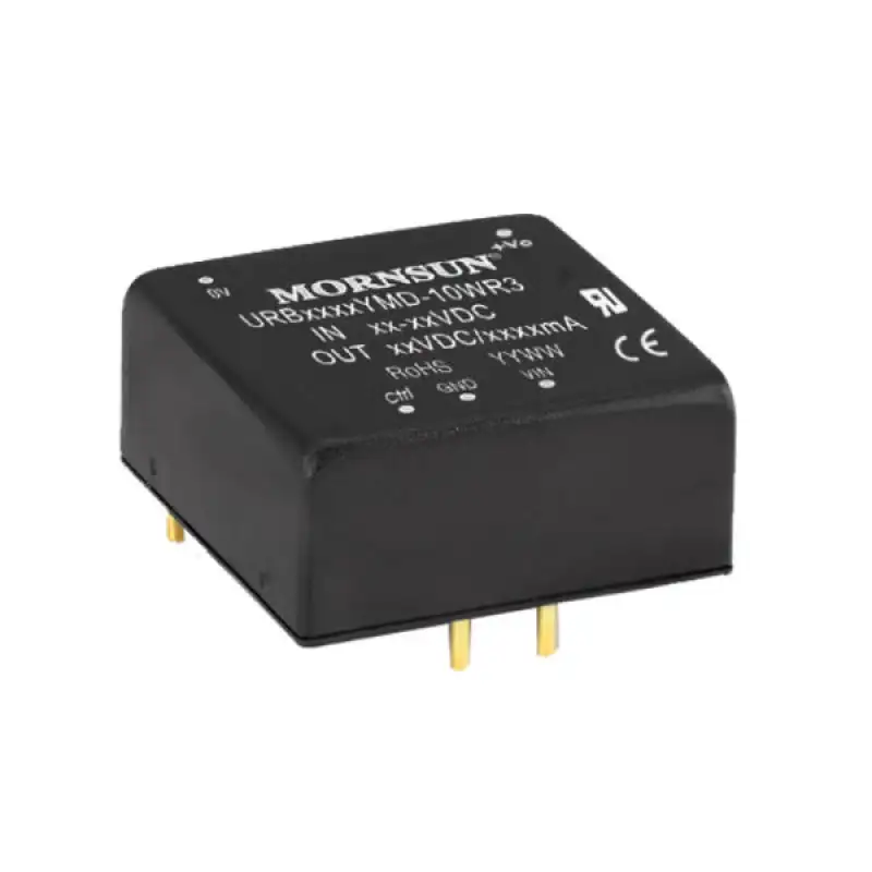 URB2412YMD-10WR3 Mornsun 24V to 12V DC-DC Converter 10W Power Supply Module - Horizontal DIP Package