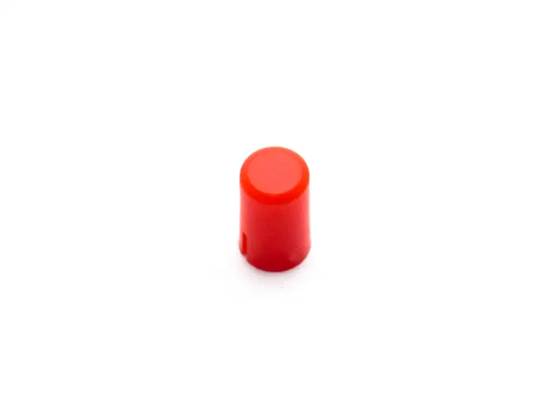 Red Cylindrical Cap for 10xx Tactile Push Button