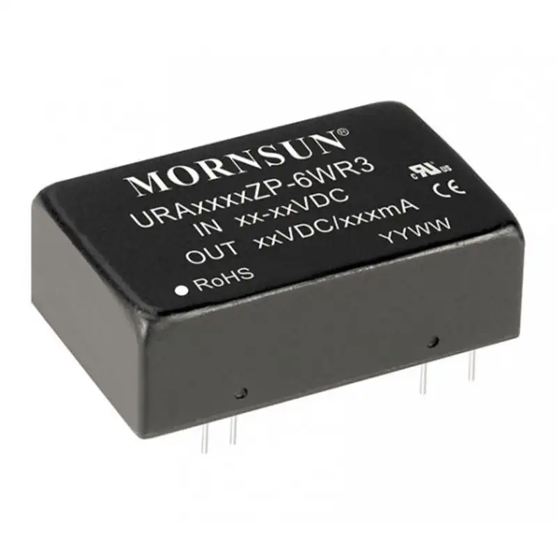 URA4805ZP-6WR3 Mornsun 48V to Â±5V DC-DC Converter 6W Power Supply Module - DIP Package