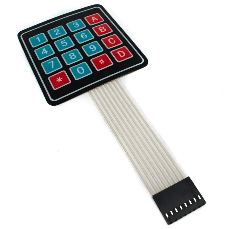 4x4 Matrix Keypad Membrane