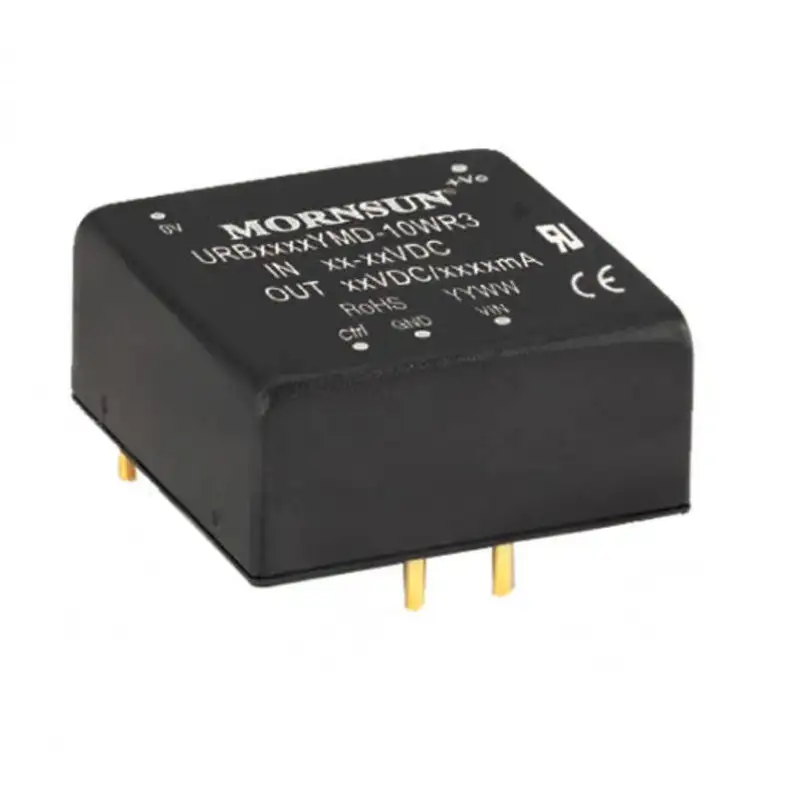 URB4824YMD-10WR3 Mornsun 48V to 24V DC-DC Converter 10W Power Supply Module - Horizontal DIP Package