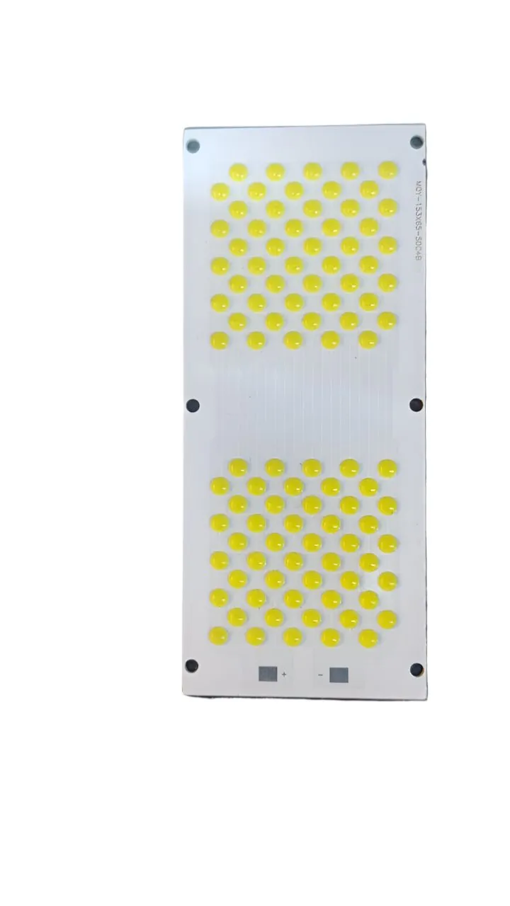 Warm White Color LED COB PCB Dot Matrix 50W 153x45mm