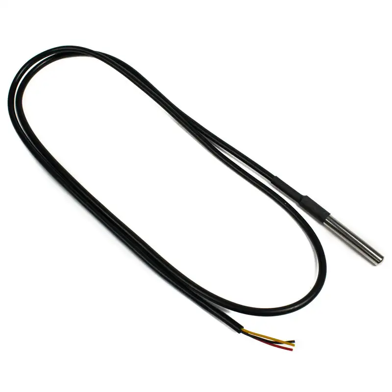 DS18B20 Waterproof Temperature Probe €“ Black (1m)