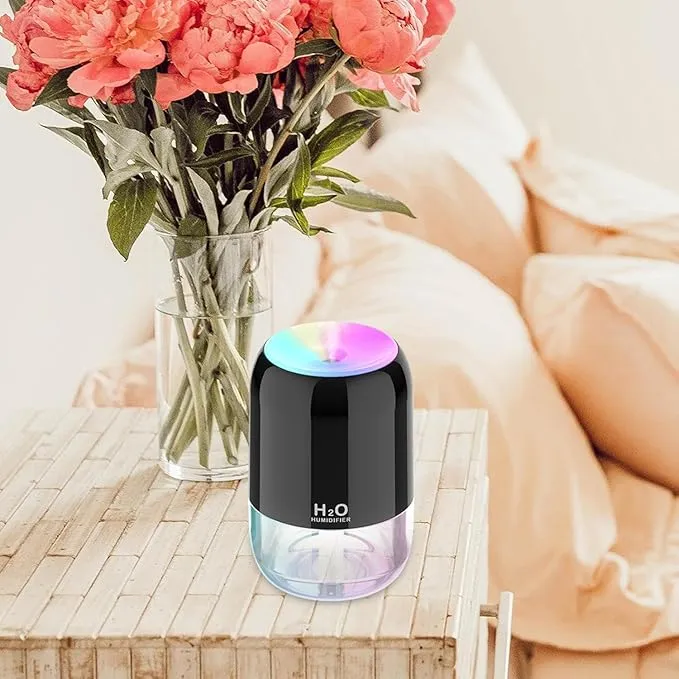 Humidifier with RGB Night Light for Room, Office, and Bedroom (200ML)