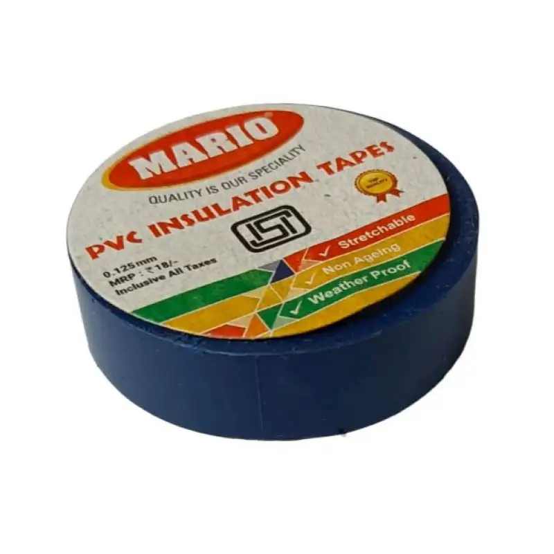 Mario PVC Insulating Tape - Blue Color - 1 Piece Pack