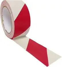 48mm Floor marking tape Red/White color (15 Meter)