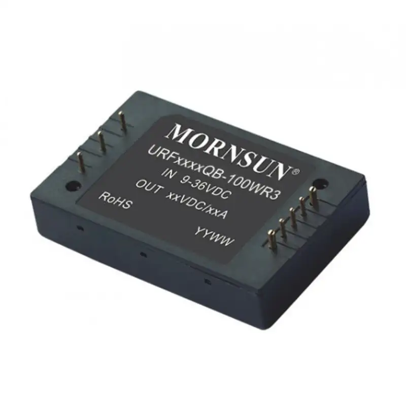 URF2405QB-100WR3 Mornsun 24V to 5V DC-DC Converter 100W Power Supply Module - Five Sided Metal Shielded Package