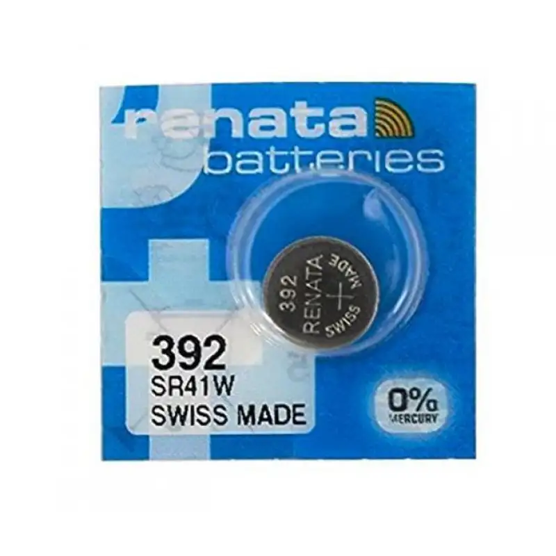 Renata 392 SR736W (Original) 1.55V 45mAh Silver Oxide Button Cell Battery