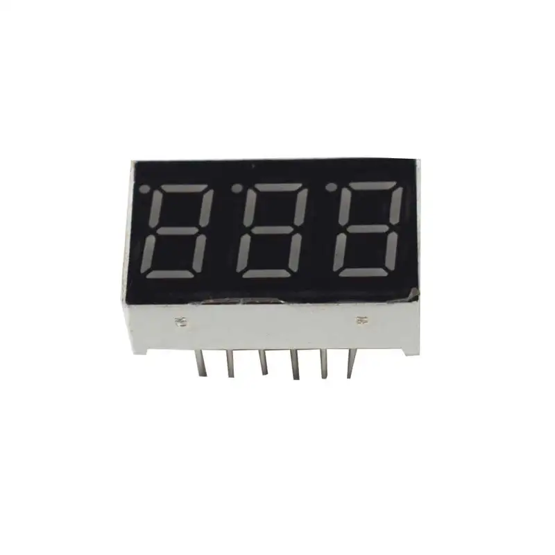 3 Digit Seven Segment Display- Green (Common Cathode)